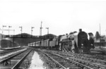 19 008 verlässt mit ihrem Schnellzug Leipzig Hbf. (03.1934) <i>Foto: Werner Hubert</i>