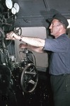 Erste Gehversuche einer 01 nach der Ausbesserung im Aw Frankfurt-Nied. (1953) <i>Foto: Siegfried Born</i>