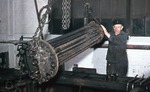 Das Innenleben eines Oberflächenvorwärmers. (1953) <i>Foto: Siegfried Born</i>