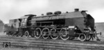 39 1008p in der LVA Berlin-Grundewald. Es handelt sich um eine nach der deutschen Besetzung Polens durch die Oberschlesische Lokomotivfabrik, Werk Krenau, im Jahr 1940 direkt an die DRB gelieferte Pt31 (bestellt als Pt31-106), die zunächst als 39 1008p, ab 1941 dann 19 162 in den Bestand der DRB eingereiht wurde. (1942) <i>Foto: Hermann Maey</i>