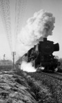50 354 (Bw Ulm) vor E 4727 (Stuttgart - Heidenheim) bei Schorndorf. (10.12.1968) <i>Foto: Burkhard Wollny</i>