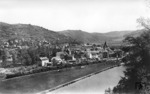 Blick auf Nassau an der Lahn mit 23 004 (Bw Oberlahnstein) und P 1456. (03.05.1953) <i>Foto: Carl Bellingrodt</i>