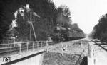 Ein Schnellzug auf der Strecke Randers - Aarhus bei Lebjerg in Dänemark. (07.1928) <i>Foto: RVM-Archiv</i>