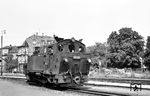 99 671 (Baujahr 1923), die 1938 aus Sachsen zur Bottwartalbahn gekommen war, im Bahnhof Heilbronn Süd. (20.07.1959) <i>Foto: Aad van Ooy</i>