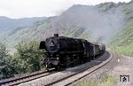 044 121 (44 1122) mit einem Güterzug auf der Moselstrecke bei Neef. (05.1971) <i>Foto: Alan Brack</i>
