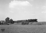 023 038 vor P 3723 (Heilbronn - Crailsheim) bei Gailenkirchen. (04.10.1969) <i>Foto: Burkhard Wollny</i>