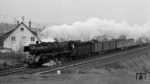 003 281 (Bw Ulm) vor E 1556 bei Sülzbach auf der Strecke Crailsheim - Heilbronn. (13.02.1971) <i>Foto: Burkhard Wollny</i>