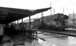Nicht nur die 01.5 (01 0528 vor D 217) ist heute im Bahnhof Bebra Vergangenheit, auch die zahlreichen Gepäckkarren sind längst Geschichte. (02.04.1972) <i>Foto: Burkhard Wollny</i>
