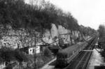 ET 55 04 im Haltepunkt Höfingen bei Leonberg. (22.04.1955) <i>Foto: A. Grieger</i>
