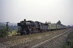 052 838 (50 2838) vor dem nur an Samstagen mit einer Lok der Baureihe 50 verkehrenden N 3882 (Osterburken - Würzburg) bei Lauda. (08.09.1973) <i>Foto: Wolfgang Bügel</i>
