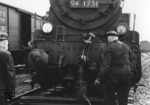 Aufgleisung der Bremer 94 1731 im Hafengelände. (1951) <i>Foto: Hans Berkowski</i>