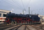 Im Rahmen einer Sonderfahrt besuchte 41 360 der Dampflok-Tradition Oberhausen (DTO) das Bw Düsseldorf-Abstellbahnhof. (16.04.1988) <i>Foto: Wolfgang Bügel</i>