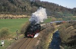 41 360 mit Sonderzug E 25039 nach Trier im Urfttal bei Nettersheim. (24.04.1988) <i>Foto: Wolfgang Bügel</i>