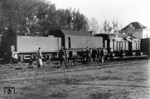 Eine gepanzerte Lok in einem unbekannten Bahnhof während des 1. Weltkriegs. (1917) <i>Foto: RVM-Archiv</i>
