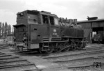 Die 1928 bei Hanomag gebaute 81 003 kurz vor ihrer Ausmusterung im Bw Gronau. (1958) <i>Foto: Quebe</i>