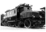 Die preußische EP 215 (spätere E 42 15) auf der Eisenbahntechnischen Ausstellung in Seddin. (1924) <i>Foto: Rudolf Kallmünzer</i>