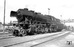 Die fabrikneue 23 096 im Bw Oldenburg. (22.07.1959) <i>Foto: Quebe</i>