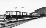Der nagelneue WUMAG-Triebwagen VT 137 030 auf Probefahrt in Leipzig. (1933) <i>Foto: RVM</i>
