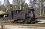 Die Lokomotive "DIANA" der Waldeisenbahn Muskau wurde 1912 von Borsig gebaut. Die Lokomotive erhielt 1951 nach der Übernahme der Waldeisenbahn durch die Deutsche Reichsbahn die Betriebsnummer 99 3312. Die Lokomotive ist noch heute betriebsfähig erhalten. (26.04.1976) <i>Foto: Will A. Reed</i>
