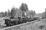 52 8010 vom Bw Bautzen ist mit Nahgüterzug N 64246 am Einfahrsignal von Bautzen unterwegs. Die Lok bringt Lkw-Fahrgestelle der VEB Robur-Werke aus Zittau zum Produktionsstandort nach Bautzen, wo Spezialaufbauten (u.a. für Feuerwehr, NVA) gefertigt wurden. Das VEB Robur-Werk Zittau war Nachfolger der 1946 enteigneten Phänomen-Werke Gustav Hiller AG und firmierte zunächst bis 1957 als VEB Kraftfahrzeugwerk Phänomen Zittau. Mit einer Nutzlast von 1,8 bis 3,0 Tonnen war der Robur im Fahrzeugbau der DDR oberhalb des Barkas B 1000 und unterhalb des W50 angesiedelt. Abhängig von Motor und Fahrwerk, ergab sich die Modellbezeichnung aus den Wörtern: Luftgekühlter und Ottomotor bzw. Dieselmotor, der Nutzlast in Kilogramm. Die bekanntesten Modelle waren der Robur LO 2500 und Robur LO 3000, die ab 1961 gebaut wurden. In den 1980ern begann der stetige Abstieg des Robur. Aufgrund verschlissener Produktionsanlagen war es nicht einmal mehr möglich, die bisherige Qualität der Erzeugnisse aufrechtzuhalten. Zur politischen Wende 1989/1990 befand sich das Werk in einem hoffnungslosen Zustand und galt als besonders makaberes Beispiel für Versagen der damaligen Zentralplanwirtschaft. Tausende Beschäftigte mussten ihre Arbeit niederlegen. Auch der etwas modifizierte LD 3004 mit Deutz-Dieselmotor und neuer Optik konnte den Untergang der Marke nicht verhindern. Die Produktion des ehemals bedeutenden Lkw-Herstellers der DDR wurde 1991 eingestellt.  (21.08.1987) <i>Foto: Thomas Fischer</i>