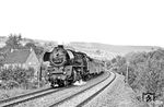 41 1130 mit dem aus Lowa E5 Wagen bestehenden P 6017 (Jena Saalbf - Gera) bei Jena. (02.09.1985) <i>Foto: Thomas Fischer</i>