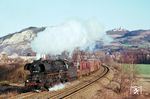 41 1180 vom Bw Saalfeld/Est Göschwitz mit Ng 66473 nach Saalfeld (Saale) bei Kahla. (07.01.1983) <i>Foto: Thomas Fischer</i>