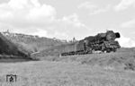 41 1025 auf dem Weg nach Saalfeld (Saale) bei Orlamünde. (08.1977) <i>Foto: Martin Heller</i>