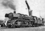 41 1155 mit Ersatzkessel (Nachlieferungskessel 1944) in der Einsatzstelle Göschwitz. Einen Reko-Kessel (aus 41 035) erhielt sie erst am 10.03.1976. (06.1975) <i>Foto: Martin Heller</i>