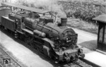 38 281 (Bw Annaberg-Buchholz) im Bahnhof Warmbad im Zschopautal. (03.07.1963) <i>Foto: Gerhard Illner</i>