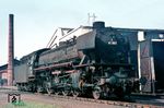 41 097 zeigt sich in ihrem Heimat-Bw Kirchweyhe. Ihren Neubaukessel (Henschel 29935/1960) und ihre Ölhauptfeuerung hatte sie im Frühjahr 1961 im AW Braunschweig erhalten. (07.1967) <i>Foto: Rolf Hahmann</i>