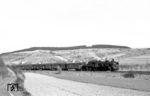 38 2626 (Bw Crailsheim) mit P 2356 nach Osterburken bei Sachsenflur. (25.03.1967) <i>Foto: Reinhard Gumbert</i>