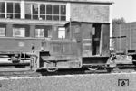 Kö 0060 war am 05.01.1934 von Gmeinder an die Reichsbahn geliefert worden und anfangs in Eger (Cheb) eingesetzt. Am 27.12.1960 wurde sie ausgemustert. Kurz vor ihrem Ende wurde die zuletzt als Bahnhofslok in Vilsbiburg im niederbayerischen Landkreis Landshut tätige Lok in Passau angetroffen. (09.09.1960) <i>Foto: Basil Roberts</i>