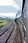Blick aus dem E 553 nach Köln (- Emden), der mit der Trierer 01 108 die Schmidtheimer Rampe bei Dahlem bezwingt. (07.1968) <i>Foto: Harald Vogelsang</i>