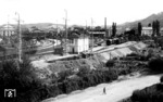 Blick auf den deutschen Bahnhofsteil des Salzburger Hbf. Mit dem Bahnhofsumbau 1907-1909 wurde im Grenzbahnhof der österreichische Teil von dem bayrischen abgetrennt; Bayern bekam einen separaten Bereich mit einer eigenen Fahrdienstleitung.  (1938) <i>Foto: RVM</i>