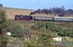 Über die Kleingärten von Töppeln (bei Gera) zieht 65 1031 den P 6022 von Gera nach Hermsdorf-Klosterlausnitz. (13.10.1977) <i>Foto: Peter Schiffer</i>