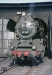 Die zum Bestand des Bw Magdeburg Hbf gehörende 41 003 und älteste 41er der DDR-Reichsbahn zu Gast im Bw Helmstedt. (26.03.1970) <i>Foto: Wolfgang Bügel</i>