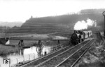 74 920 (Bw Dieringhausen) vor P 1721 im Aggertal bei Overath. (16.03.1938) <i>Foto: RVM-Filmstelle Berlin</i>