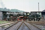 Auch im Bw Aue war am Maifeiertag nichts los: Lediglich 58 1132 dreht ihre Runden im Heimat-Bw. (01.05.1974) <i>Foto: Wolfgang Bügel</i>