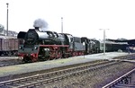 35 1001 und 86 1141 mit einem Sonderzug zum "Tag des Eisenbahners" in Bischofswerda. (12.06.1976) <i>Foto: Wolfgang Bügel</i>
