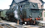 86 1061 (Henschel, Baujahr 1932) im Bahnhof Gerbstedt. (12.05.1976) <i>Foto: Wolfgang Bügel</i>
