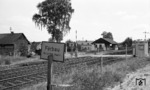 Der Haltepunkt Förbau (heute ein Stadtteil von Schwarzenbach an der Saale) zwischen Oberkotzau und Münchberg. (06.08.1974) <i>Foto: Burkhard Wollny</i>