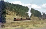 99 6102 dampft mit P 69725 Harzgerode entgegen. (04.04.1977) <i>Foto: Joachim Bügel</i>