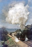 44 0324 mit dem Übergabezug 74445 aus Saalfeld kurz vor Unterwellenborn. (07.04.1977) <i>Foto: Joachim Bügel</i>