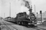 99 582 mit einem GmP nach Oberrittersgrün im Bahnhof Grünstädtel. (18.06.1966) <i>Foto: W. A. Reed</i>