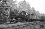 Die noch mit einer Behelfsrauchkammertür versehene 86 245 auf dem Rückweg von Dresden nach Bischofswerda. (22.06.1966) <i>Foto: W. A. Reed</i>