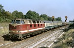 DR 118 031 hat mit D 344 (Berlin Zoo - Bonn) soeben den Bahnhof Berlin-Wannsee hinter sich gelassen. (25.08.1976) <i>Foto: Peter Schiffer</i>