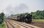 41 1054 (Bw Saalfeld) verlässt mit P 3004 den Bahnhof Rudolstadt. (13.06.1977) <i>Foto: Wolfgang Bügel</i>