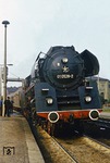 01 0526 während eines Wasserhalts im Bahnhof Pasewalk.  (13.08.1977) <i>Foto: Wolfgang Bügel</i>