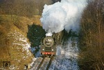 01 0501 mit P 3023 zwischen Wolfsgefärth und Weida. (31.12.1977) <i>Foto: Wolfgang Bügel</i>