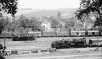 Im Bahnhof Lengenfeld (Vogtl) begegnen sich die beiden Zwickauer 86 607 und 58 1848. (06.07.1968) <i>Foto: Johannes Glöckner</i>
